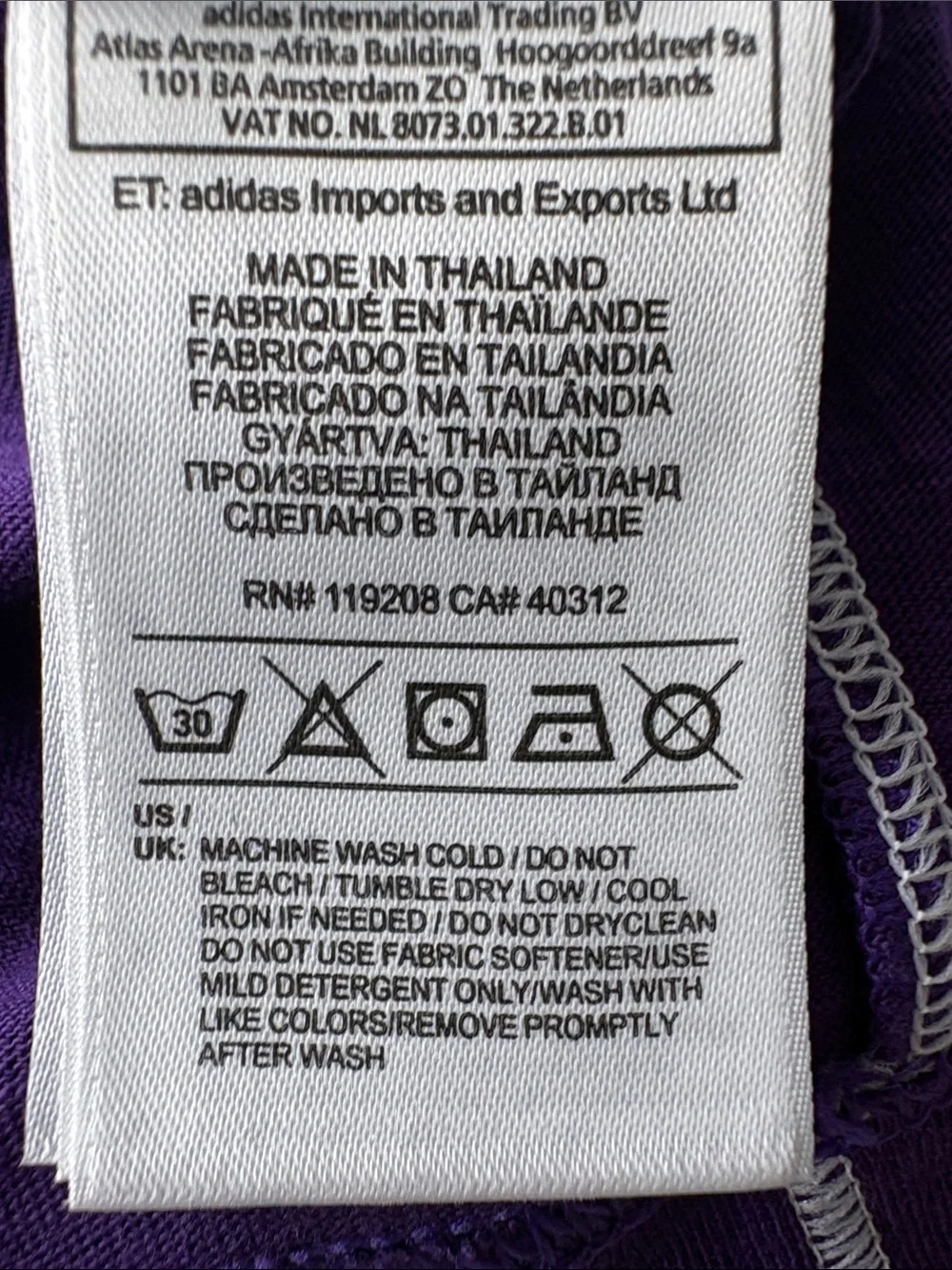 Adidas Los Angeles Lakers Kobe Bryant #24 Purple NBA V-Neck Jersey Shirt
